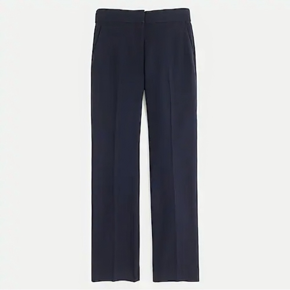 J. Crew Navy Straight-Leg Dress Trousers